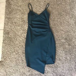 Blue/green bodycon dress